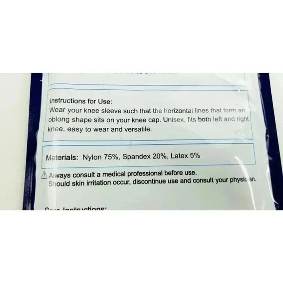 Comfilife Size Large Compression Fit Knee Sleeve Unisex Knee Support Anti Slip - Picture 7 of 8